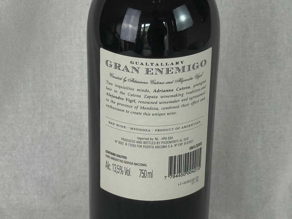 Gran Enemigo Gualtallary Single Vineyard 2019